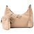 PRADA - Re-Edition 2005 Prada Schultertasche aus beigem Re-nylon und Saffiano-Leder - Ansicht 5