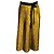 Autre Marque Falda midi plisada Lotty LoveShackFancy Gold Metallic en Safari Dorado