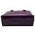 Borsa tote Tod's in pelle lucida viola con doppio manico superiore - vista 4