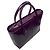 Borsa tote Tod's in pelle lucida viola con doppio manico superiore - vista 5