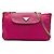 Borsa a tracolla Prada in Tessuto con rifiniture in Saffiano e catena, Rosa