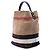 Borsa a secchiello satchel Burberry Ashby Medium Mega Check Canvas Marrone - vista 2