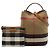 Borsa Secchiello Ashby Burberry Medium Mega Check Canvas Marrone - vista 7