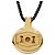 Collana con pendente a forma di flacone di profumo Hermès placcato oro e laccato Gold D'oro - vista 3