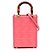 Borsa Tote Sunshine Fendi Mini Zucca in pelle goffrata rosa