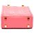 Borsa Tote Sunshine Fendi Mini Zucca in pelle goffrata rosa - vista 3