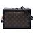 Bolso bandolera Louis Vuitton Monogram Solar Ray Soft Trunk Marrón Castaño