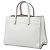 Prada Saffiano Soft Triple Pocket Tote Satchel, Weiß - Ansicht 2