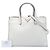 Prada Saffiano Soft Triple Pocket Tote Satchel, Weiß - Ansicht 7