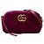 Borsa a tracolla Gucci Small GG Marmont Matelasse in velluto viola Porpora
