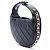 Borsa a tracolla Chanel Mini in pelle di agnello matelassé nera con catena Nero - vista 2
