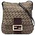Borsa a tracolla Fendi Zucchino Canvas marrone