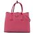 Borsa Double Satchel Prada Medium Saffiano Cuir rosa