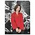 Abrigo Céline Rojo de Lana Oversize con Botones Horsebit Dorados Multicolor - vista 7