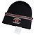 Gorro de punto Chanel Metiers d'Art de cachemira negro Multicolor