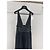 Autre Marque Dior Kleid aus schwarzem Denim plissiert Mehrfarben - Ansicht 3