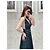 Autre Marque Dior Kleid aus schwarzem Denim plissiert Mehrfarben - Ansicht 7