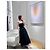 Autre Marque Dior Abendkleid aus schwarzem Tüll trägerlos Wickeloptik Mehrfarben - Ansicht 8
