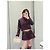Top Miu Miu in lana blu navy con logo Multicolore - vista 5