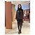 Cappotto Hermès in cashmere e alpaca marrone Taglia 38 Multicolore - vista 9