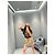 Gonna Miu Miu Beige in Nylon con Logo Multicolore - vista 6