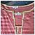 Set Cardigan e Canottiera in Cotone e Cashmere a Righe Eric Bompard Rosa Beige - vista 2