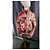 Giacca puffer John Galliano con stampa floreale patchwork e bordo in pelliccia Marrone Rosa Rosso Multicolore Verde - vista 7