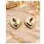Pendientes Chanel CC Corazón con Cristales Dorado - vista 3