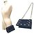 Borsa a tracolla in pelle con catena Jimmy Choo Blu navy - vista 3
