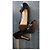 Décolleté peep-toe Gucci in pelle nera con morsetto Nero - vista 3