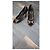 Décolleté peep-toe Gucci in pelle nera con morsetto Nero - vista 4