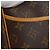 Louis Vuitton Bowling Vanity Printed Tuffetage with Leather Braun - Ansicht 5