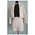 Autre Marque Set Giacca e Gonna in Pelle Beige - vista 2