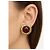 Chanel Clip-On Ohrringe roter Cabochon vergoldet Golden Bordeaux - Ansicht 4