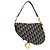 Borsa a mano Saddle Christian Dior con tracolla in tela Oblique Medium Blu navy - vista 2
