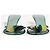Mules Sandali Miu Miu SS03 Foresta con paillettes e tacco kitten Verde - vista 6