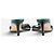 Mules Sandali Miu Miu SS03 Foresta con paillettes e tacco kitten Verde - vista 7