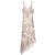 Roberto Cavalli asymmetrisches Sommer-Maxikleid mit Rüschen aus den 2000ern Beige
