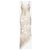 Roberto Cavalli asymmetrisches Sommer-Maxikleid mit Rüschen aus den 2000ern Beige - Ansicht 3