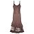 Abito maxi a balze stampa leopardata e floreale Roberto Cavalli anni 2000 Marrone