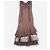 Abito maxi a balze stampa leopardata e floreale Roberto Cavalli anni 2000 Marrone - vista 4