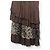 Abito maxi a balze stampa leopardata e floreale Roberto Cavalli anni 2000 Marrone - vista 5