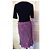 Rene Derhy Gonna Midi in Crepe Liberty Rosa Bianco Porpora - vista 18