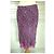 Rene Derhy Gonna Midi in Crepe Liberty Rosa Bianco Porpora - vista 2