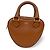 Céline Celine Heart Leather Mini Brown