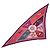 Hermès Pañuelo Hermes Smooth Carre Pointe Triangle Rosa Púrpura