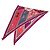 Hermès Pañuelo Hermes Smooth Carre Pointe Triangle Rosa Púrpura - vista 2