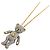 Collana lunga con pendente a orso Vivienne Westwood Argento D'oro