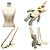 Collana lunga con pendente a orso Vivienne Westwood Argento D'oro - vista 3