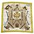 Hermès HERMES Pañuelo Carre 70 - Parures Equestres Blanco Beige Dorado